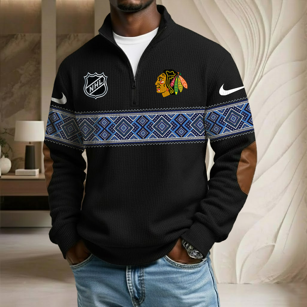 NHL x CB Stand Collar Half-zip Sweatshirt HLP HLPHUONG