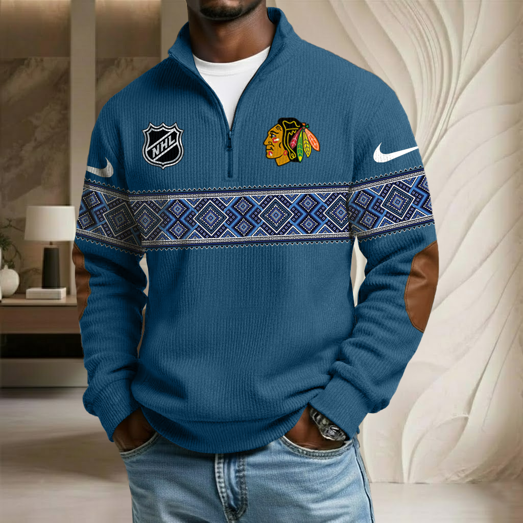 NHL x CB Stand Collar Half-zip Sweatshirt HLP HLPHUONG