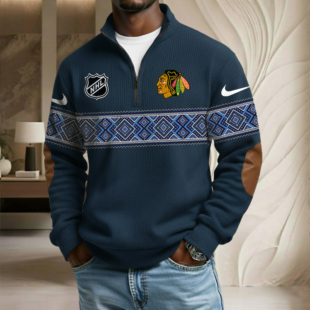 NHL x CB Stand Collar Half-zip Sweatshirt HLP HLPHUONG