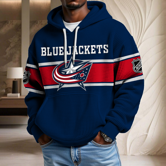 NHL x CBJ Waffle Hoodie HLP HLPHUONG