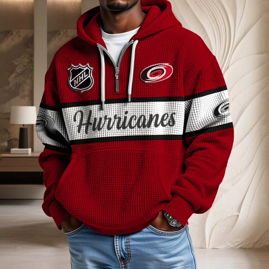 NHL x CH Hockey Team Waffle Half Zip Hoodie HLP HLPHUONG
