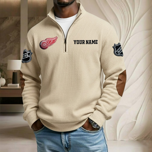 NHL x DRW Custom Name Stand Collar Half-zip Sweatshirt HLP HLPHUONG