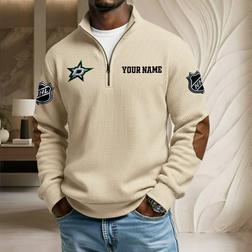 NHL x DS Custom Name Stand Collar Half-zip Sweatshirt HLP HLPHUONG