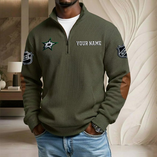 NHL x DS Custom Name Stand Collar Half-zip Sweatshirt HLP HLPHUONG