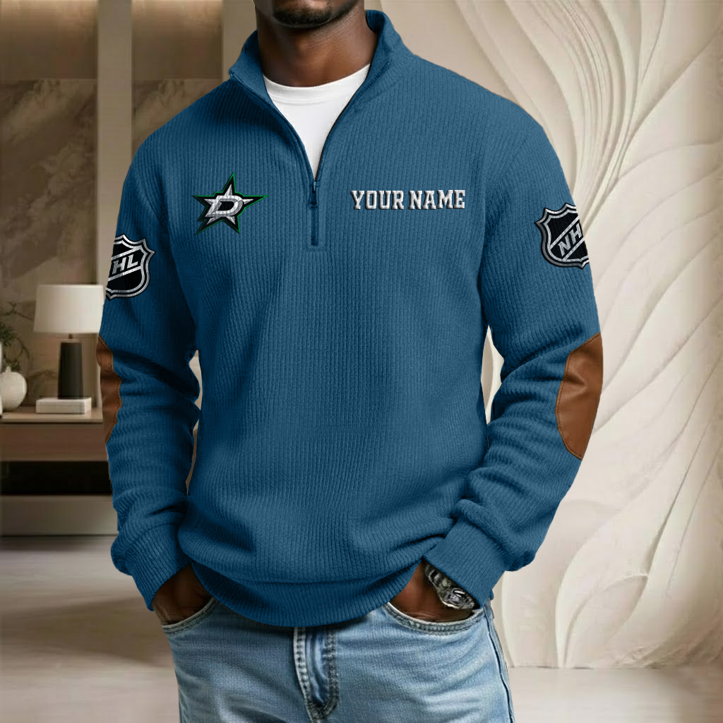 NHL x DS Custom Name Stand Collar Half-zip Sweatshirt HLP HLPHUONG