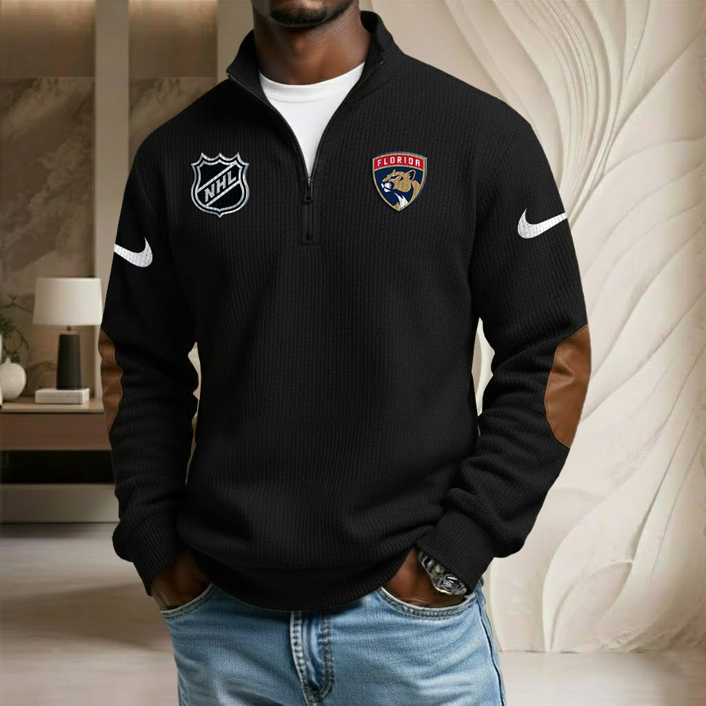 NHL x FLO Sport Team Stand Collar Half-zip Sweatshirt HLP HLPHUONG