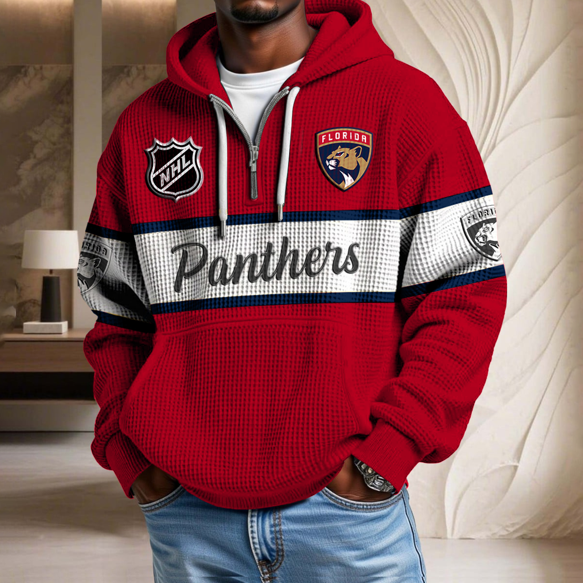 NHL x FP Hockey Team Waffle Half Zip Hoodie HLP HLPHUONG