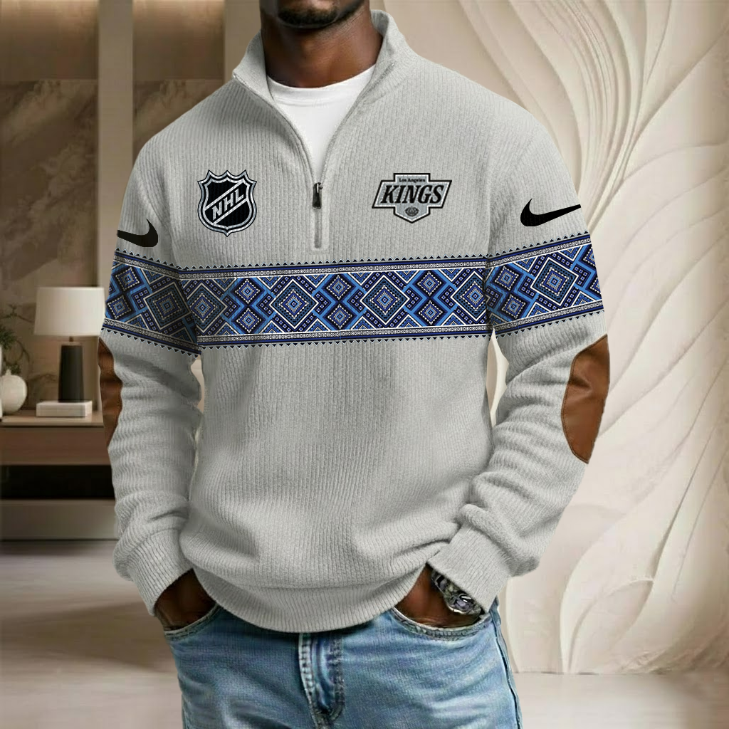 NHL x LAK Stand Collar Half-zip Sweatshirt HLP HLPHUONG