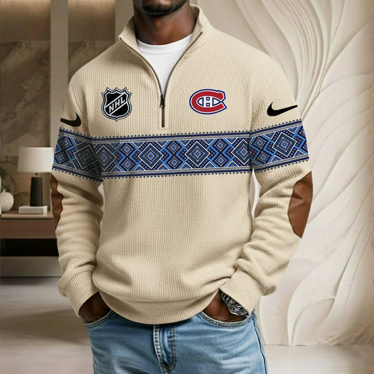 NHL x MC Stand Collar Half-zip Sweatshirt HLP HLPHUONG