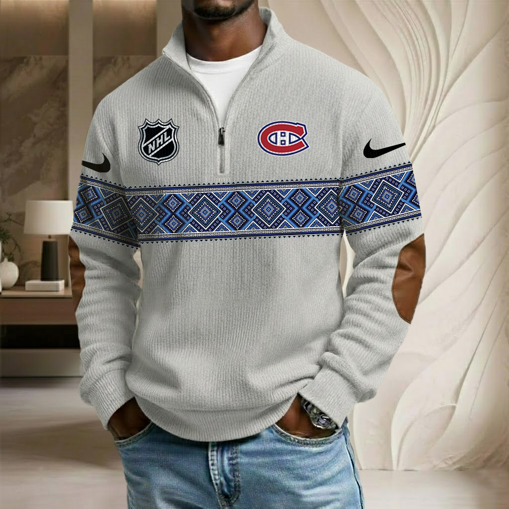 NHL x MC Stand Collar Half-zip Sweatshirt HLP HLPHUONG