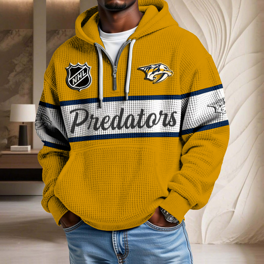 NHL x NP Hockey Team Waffle Half Zip Hoodie HLP HLPHUONG