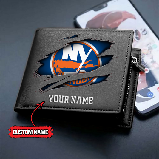 NHL x NYI Custom Name Leather Wallet HLP HLPHUONG