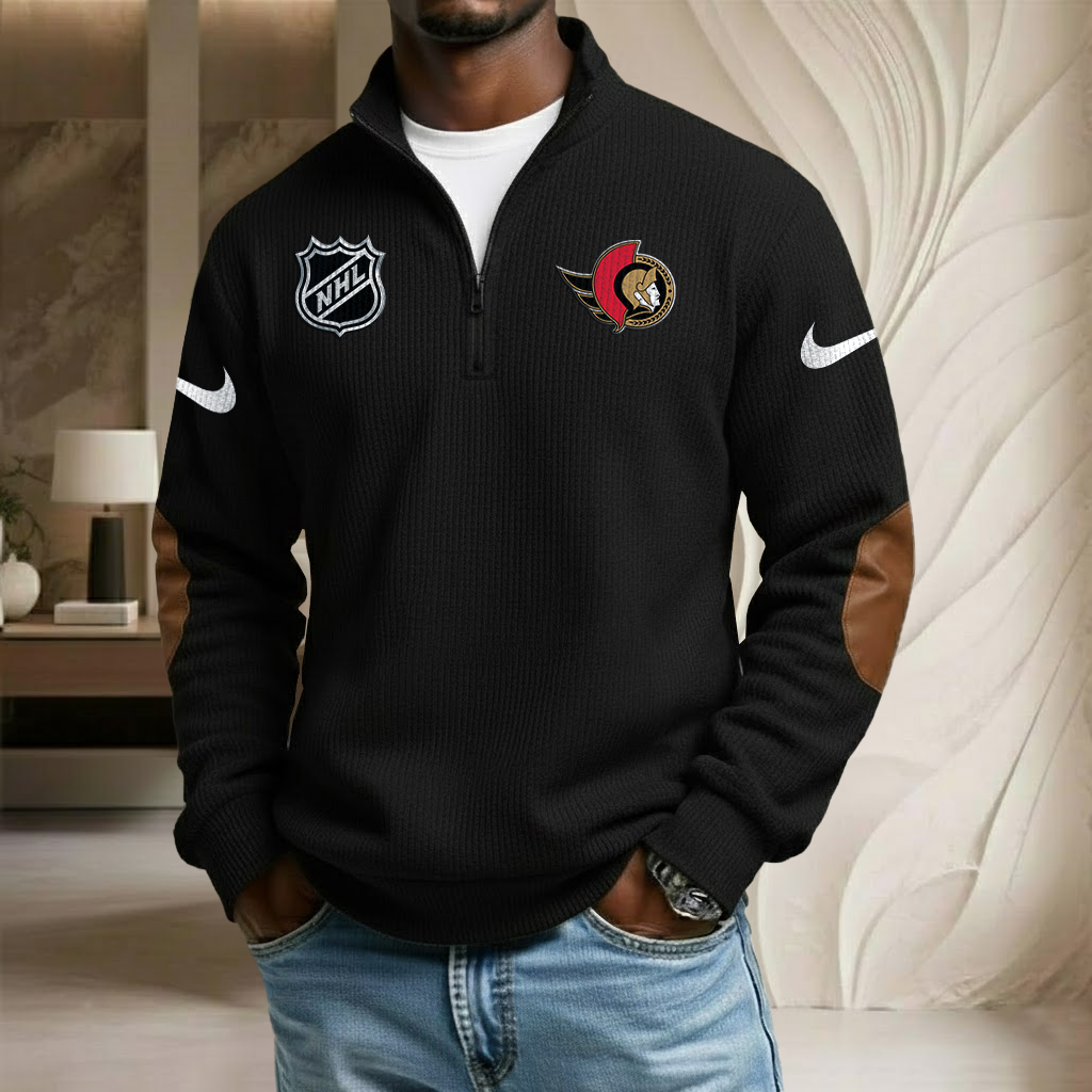 NHL x OTT Sport Team Stand Collar Half-zip Sweatshirt HLP HLPHUONG