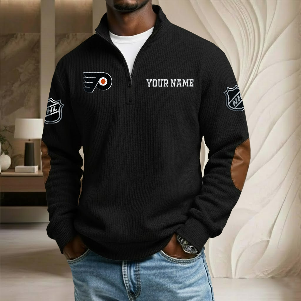 NHL x PF Custom Name Stand Collar Half-zip Sweatshirt HLP HLPHUONG