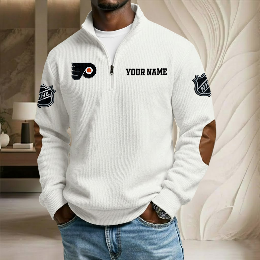 NHL x PF Custom Name Stand Collar Half-zip Sweatshirt HLP HLPHUONG