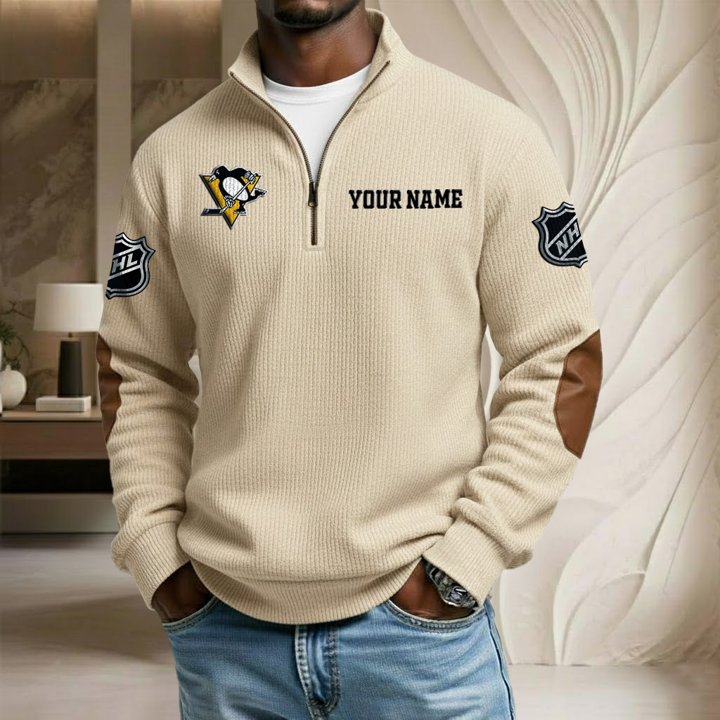NHL x PP Custom Name Stand Collar Half-zip Sweatshirt HLP HLPHUONG