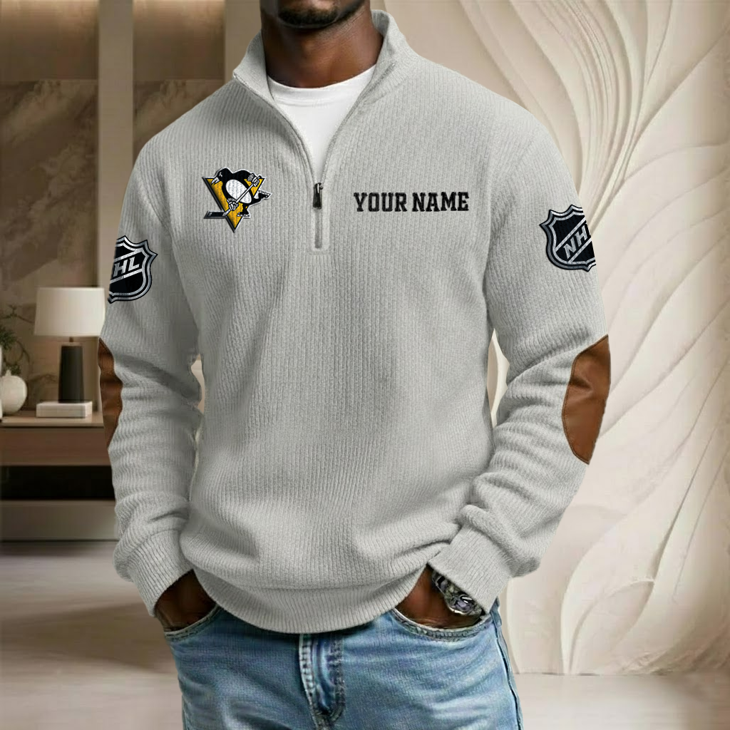 NHL x PP Custom Name Stand Collar Half-zip Sweatshirt HLP HLPHUONG