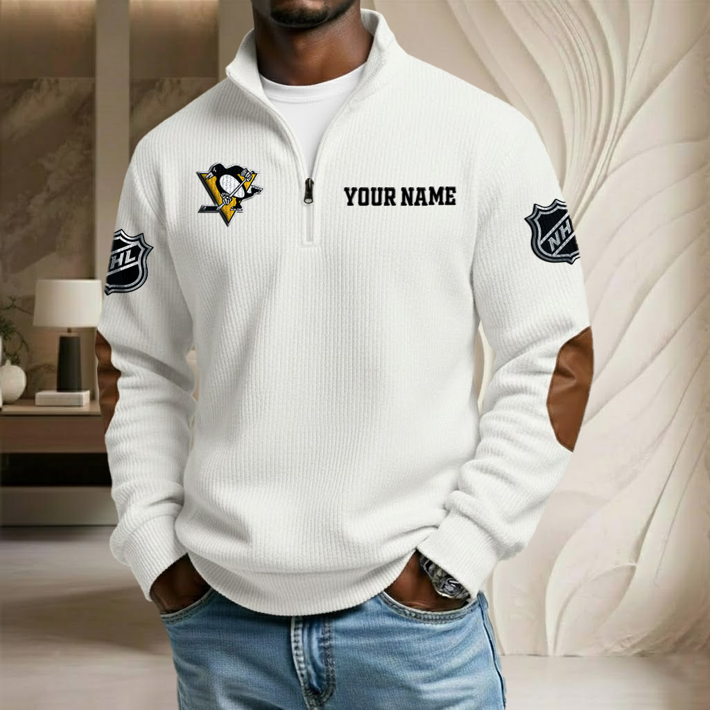 NHL x PP Custom Name Stand Collar Half-zip Sweatshirt HLP HLPHUONG