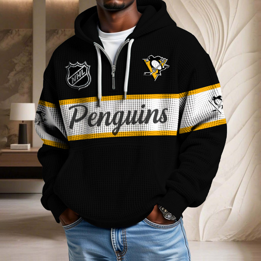 NHL x PP Hockey Team Waffle Half Zip Hoodie HLP HLPHUONG
