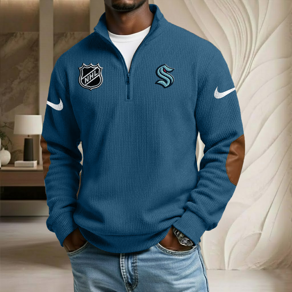 NHL x SEA Sport Team Stand Collar Half-zip Sweatshirt HLP HLPHUONG