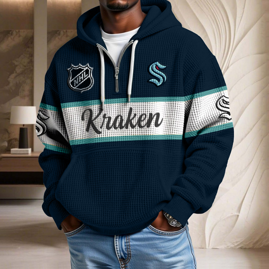 NHL x SK Hockey Team Waffle Half Zip Hoodie HLP HLPHUONG