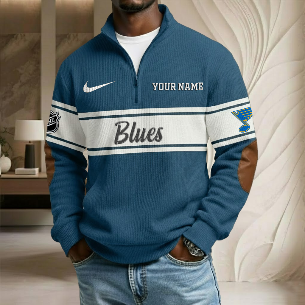 NHL x SL Custom Name Stand Collar Half-zip Sweatshirt HLP HLPHUONG