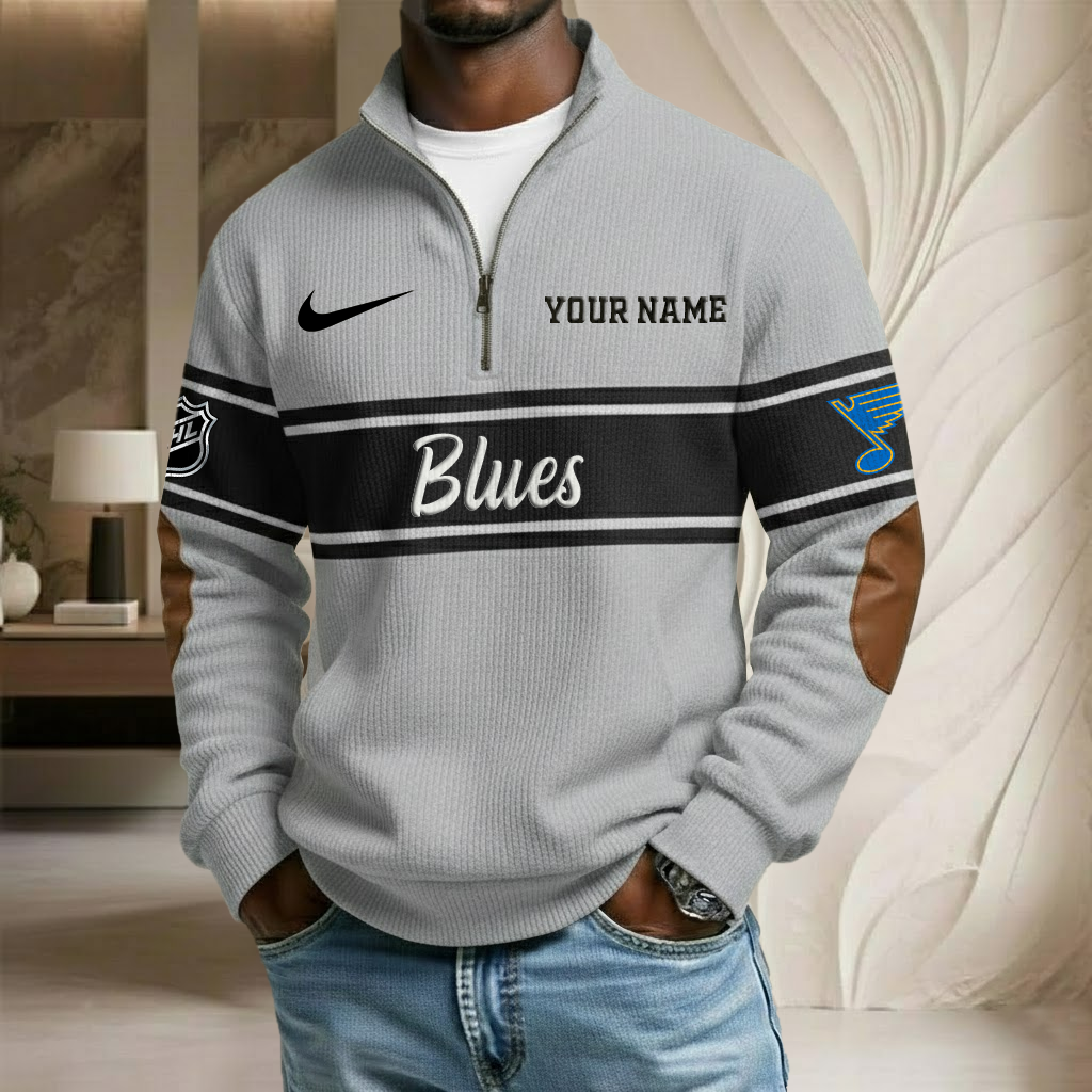 NHL x SL Custom Name Stand Collar Half-zip Sweatshirt HLP HLPHUONG