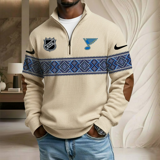 NHL x SLB Stand Collar Half-zip Sweatshirt HLP HLPHUONG