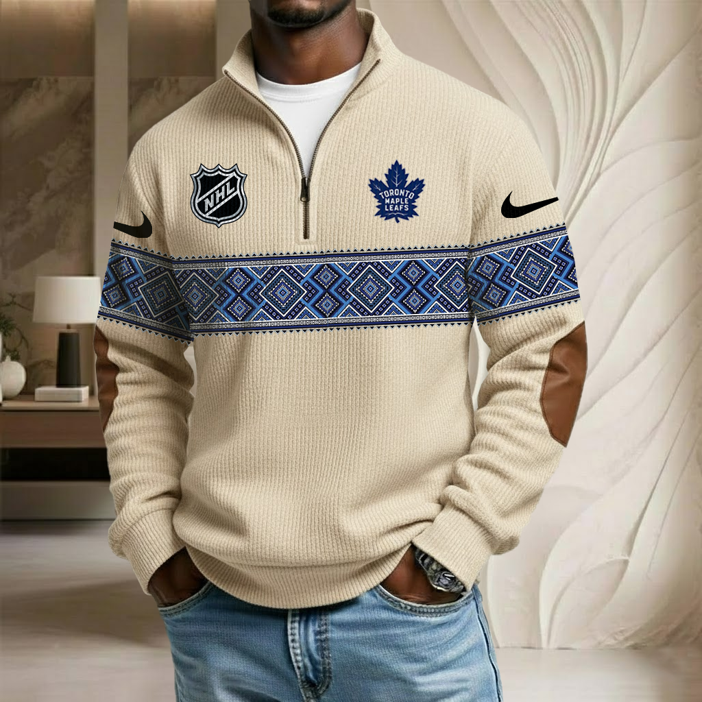 NHL x TML Stand Collar Half-zip Sweatshirt HLP HLPHUONG