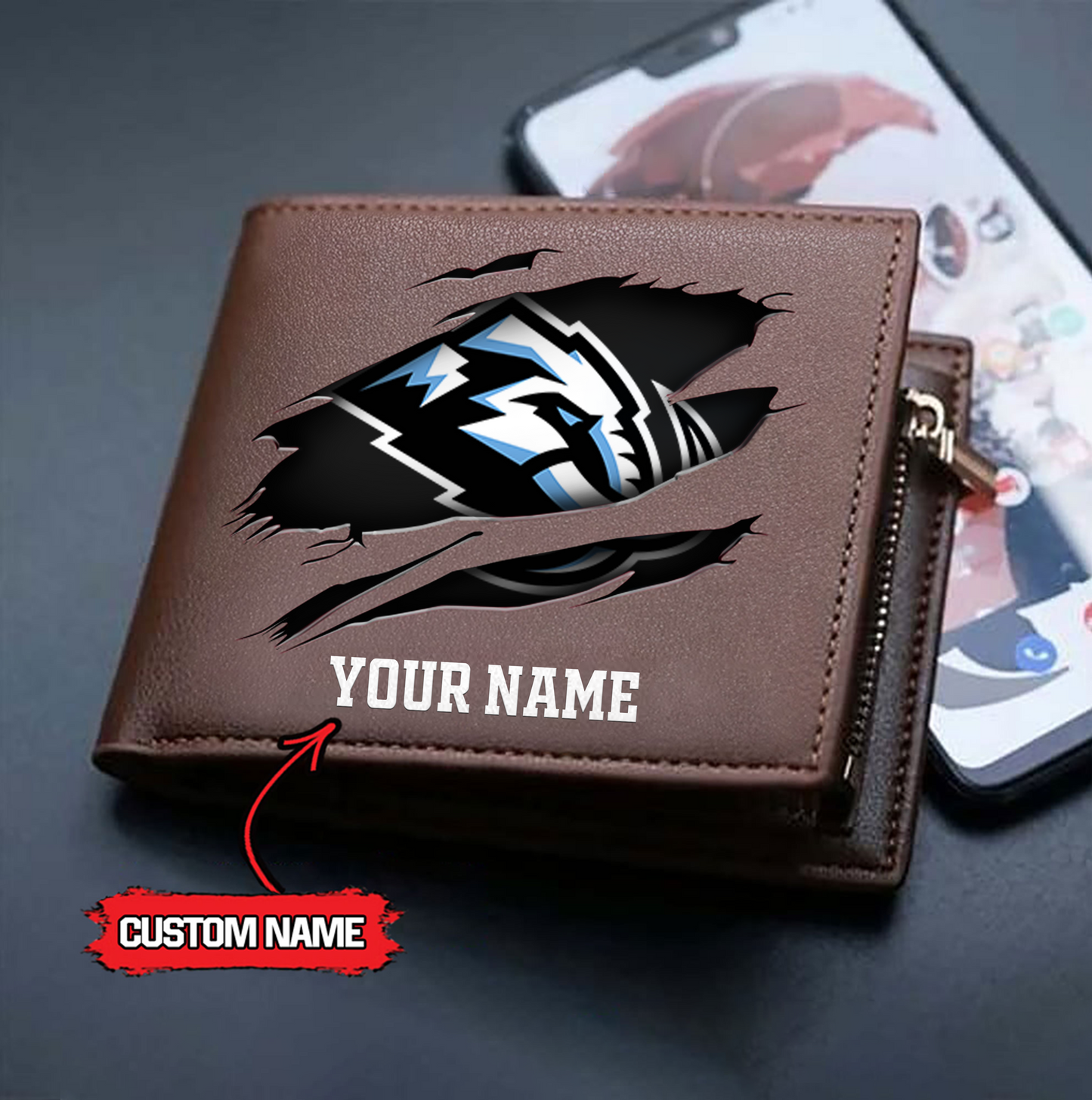 NHL x UM Custom Name Leather Wallet HLP HLPHUONG