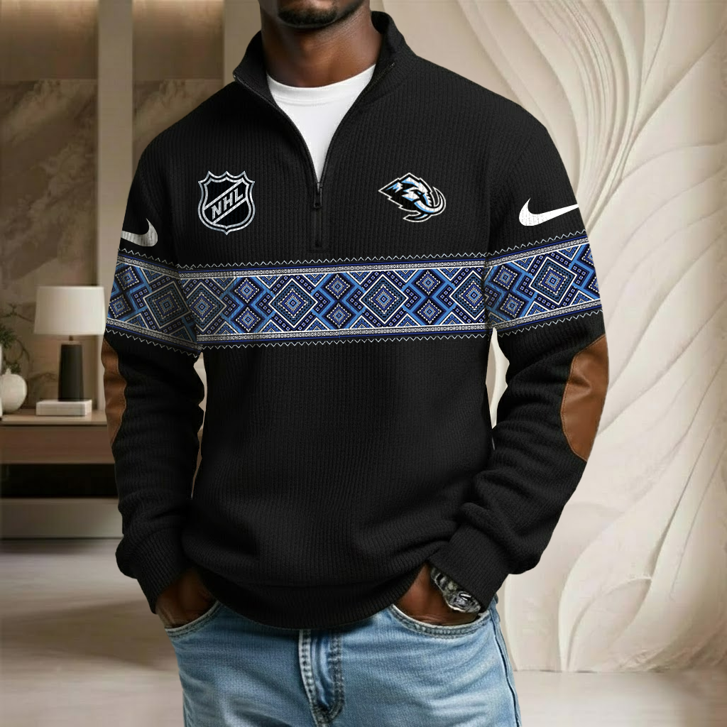 NHL x UM Stand Collar Half-zip Sweatshirt HLP HLPHUONG