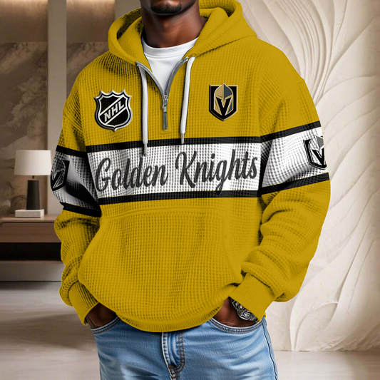 NHL x VGK Hockey Team Waffle Half Zip Hoodie HLP HLPHUONG