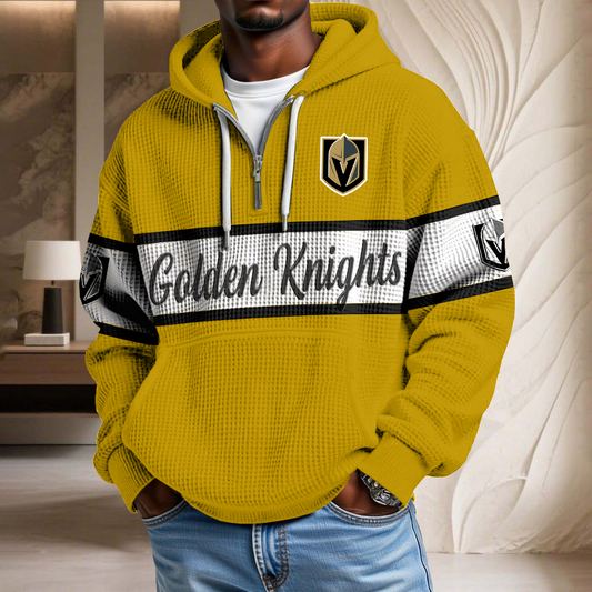 NHL x VGK Waffle Half Zip Hoodie HLP HLPHUONG