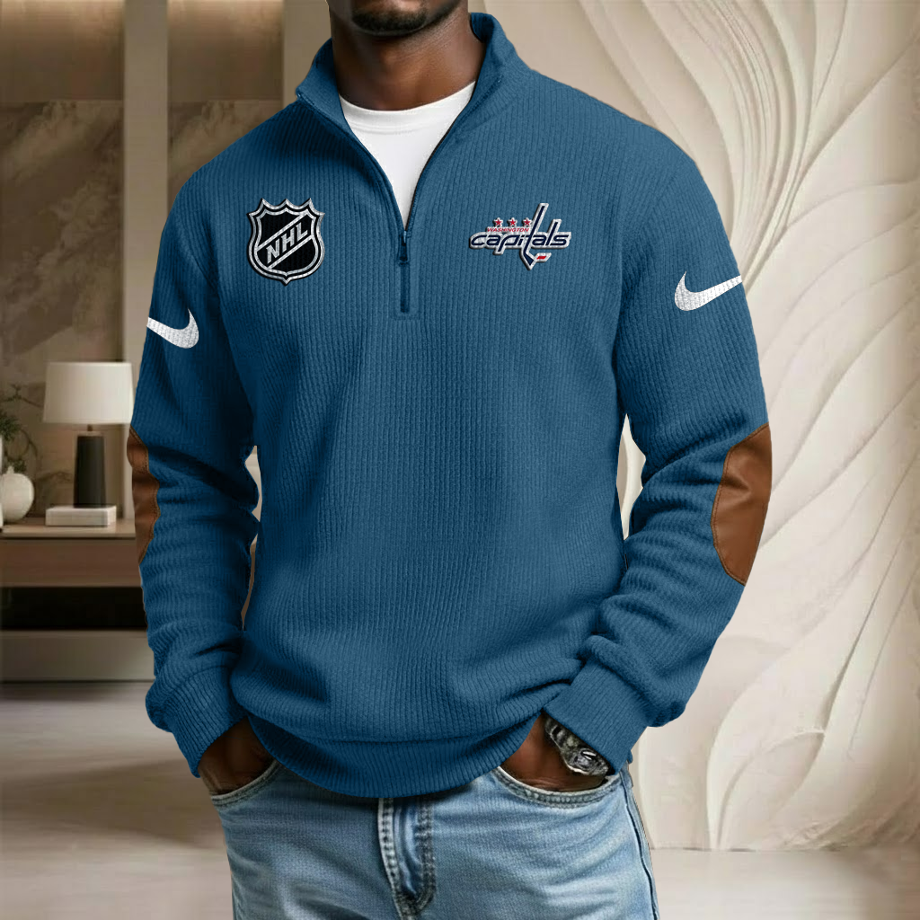 NHL x WAS Sport Team Stand Collar Half-zip Sweatshirt HLP HLPHUONG
