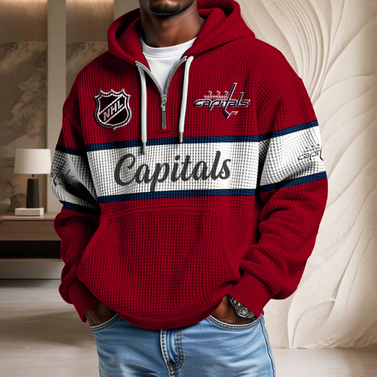 NHL x WC Hockey Team Waffle Half Zip Hoodie HLP HLPHUONG