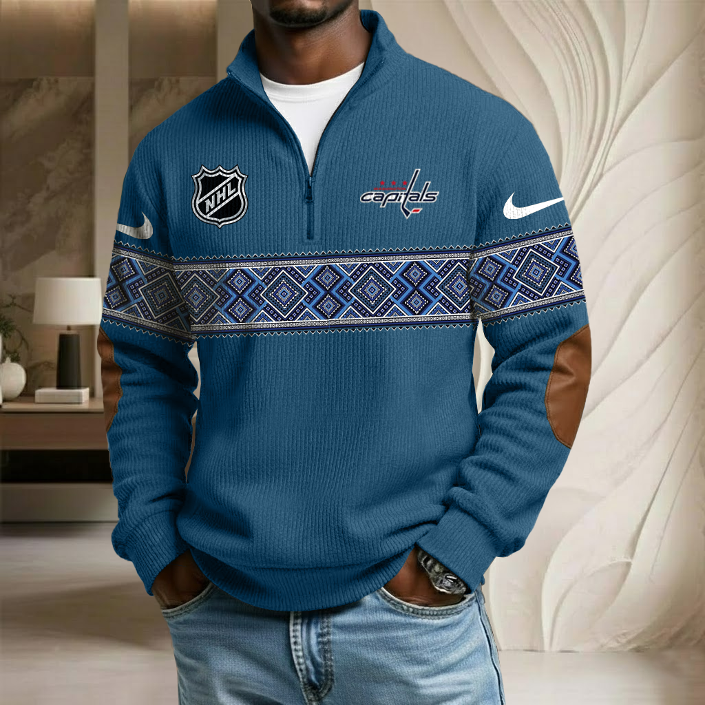 NHL x WC Stand Collar Half-zip Sweatshirt HLP HLPHUONG