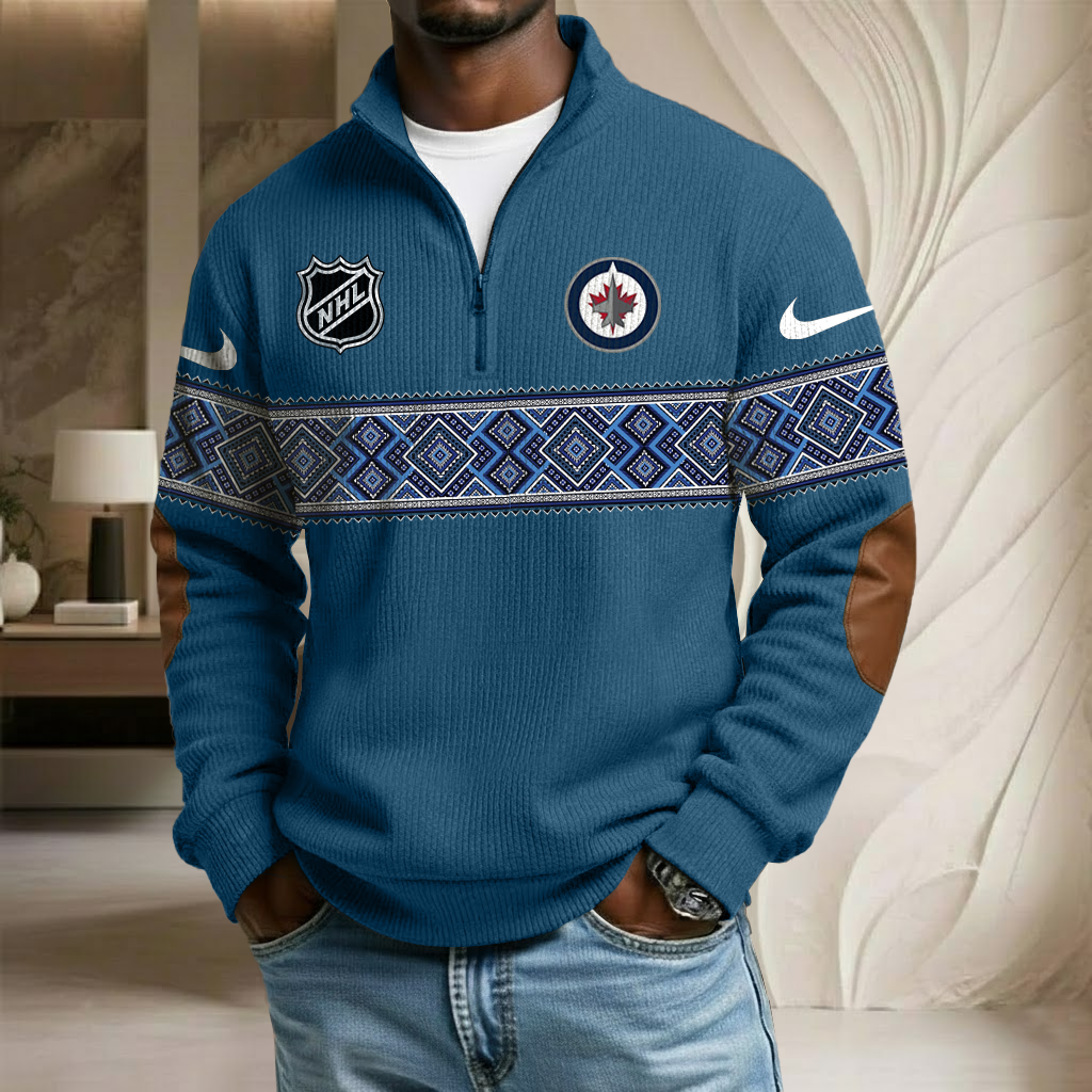 NHL x WJ Stand Collar Half-zip Sweatshirt HLP HLPHUONG