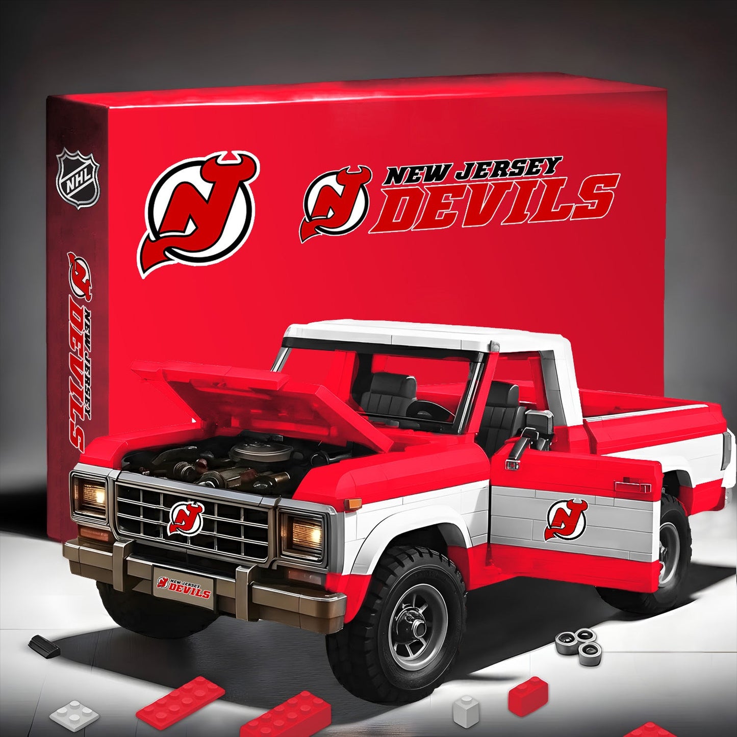 NJD x NHL 3D ford F150 buiding block Toy Set NDT LVH