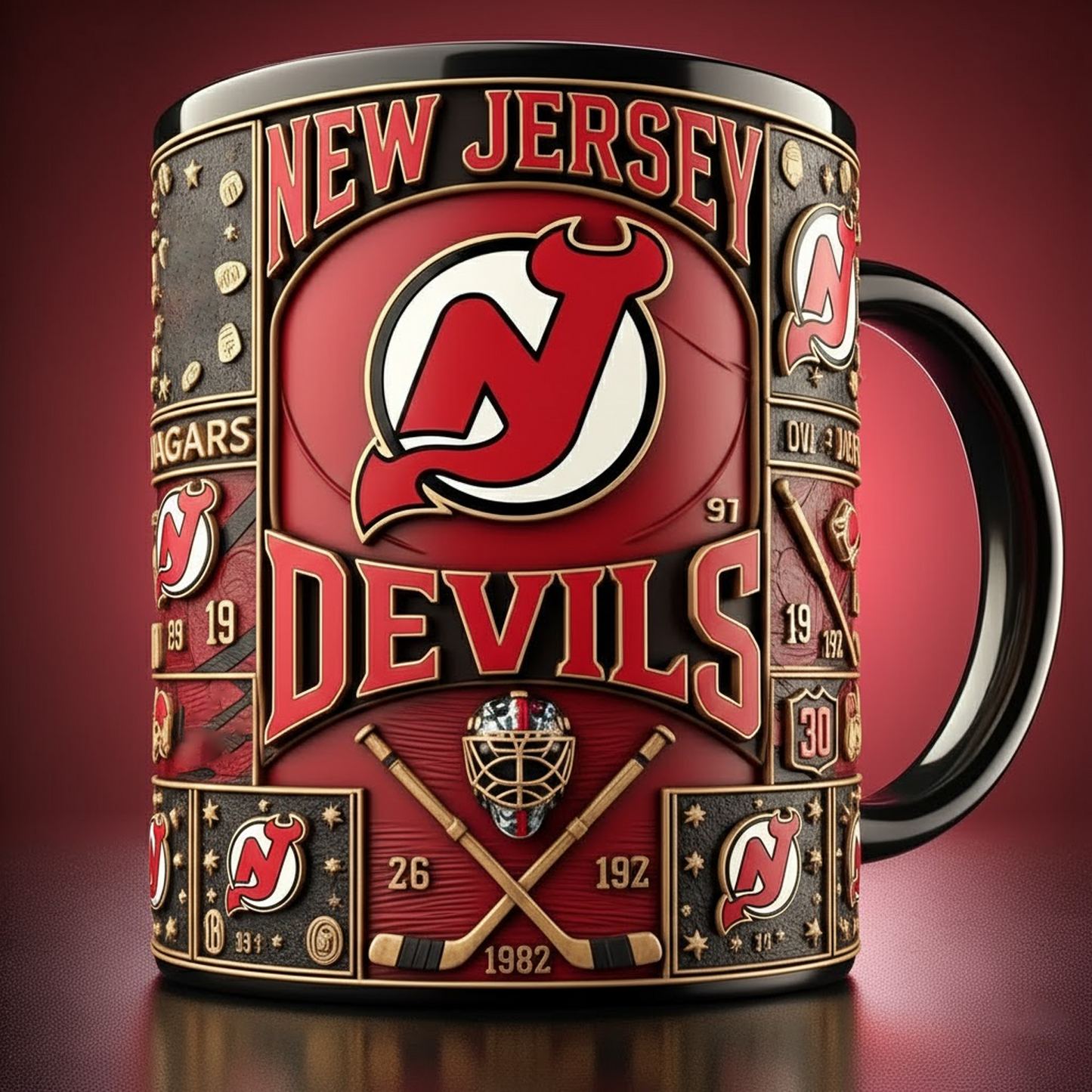 NJD X NHL Hockey Commemorative Mug Collection - Limited Edition NAK NHT