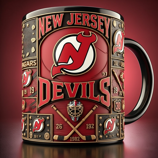 NJD X NHL Hockey Commemorative Mug Collection - Limited Edition NAK NHT