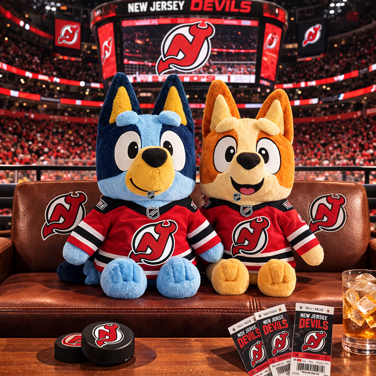 NJD x NHL Hockey Fan Plush Toy NAK NHT