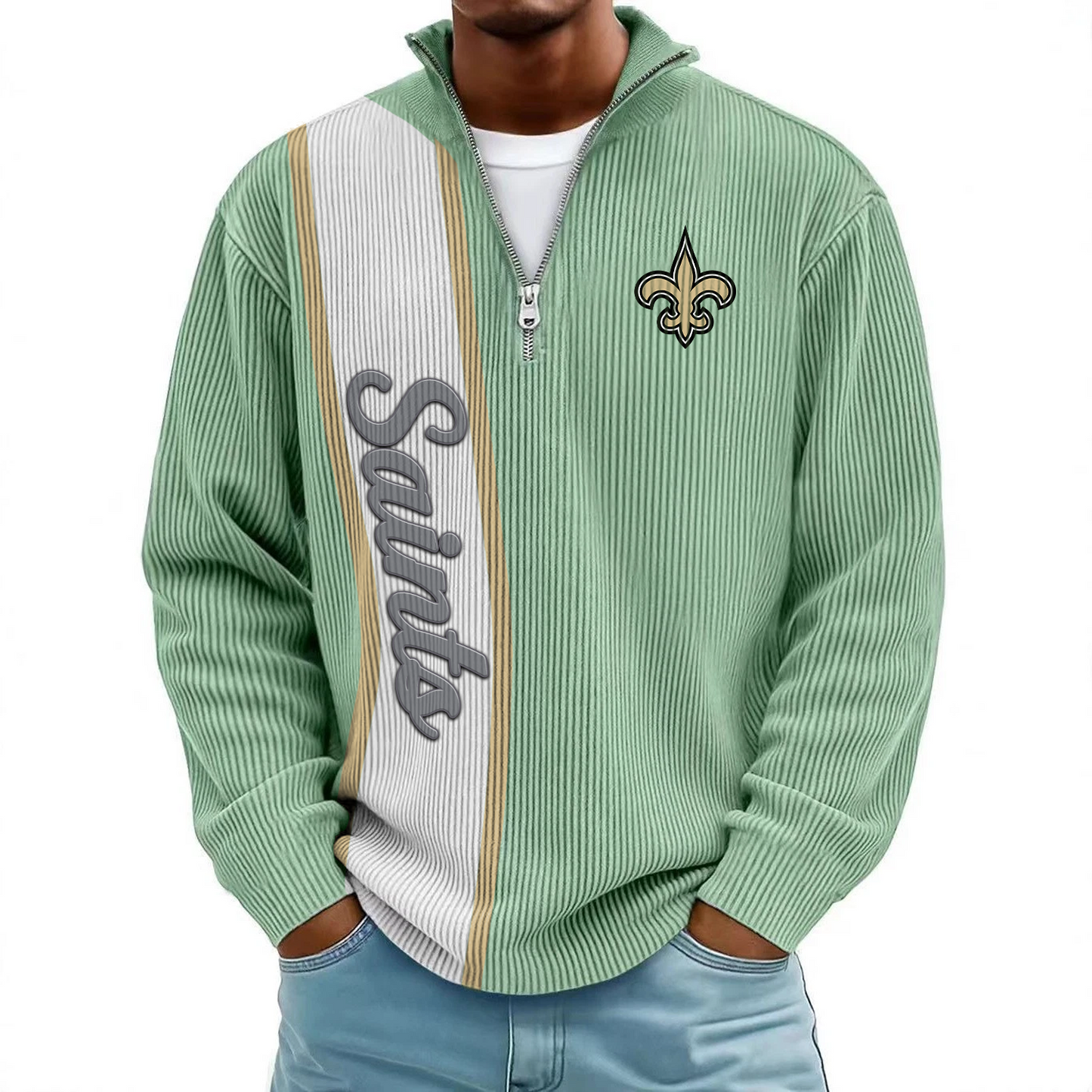 NO x NFL Mokaloha Men's Waffle Henley Shirts DATND TANTD