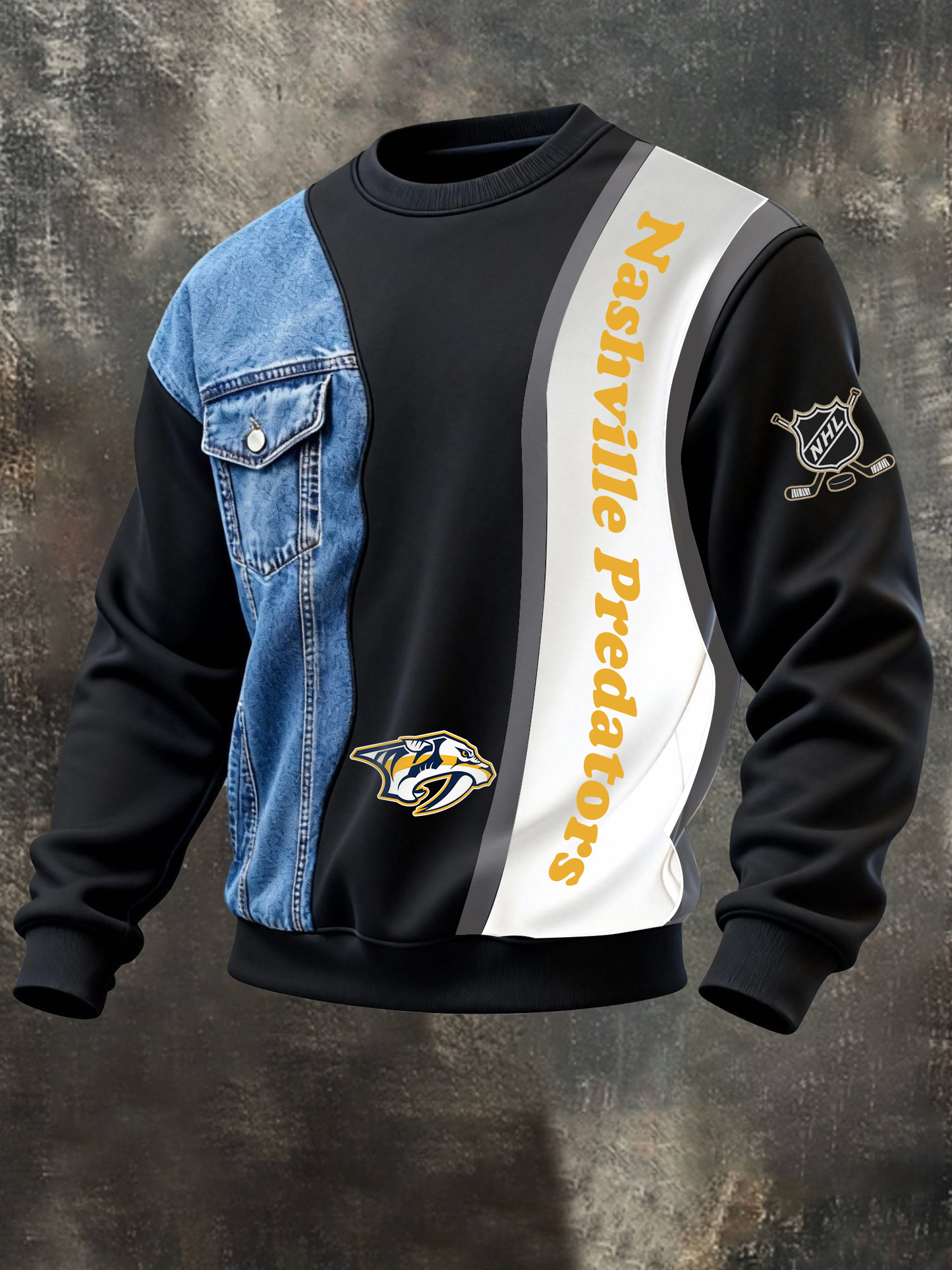 NP x NHL Denim & Sporty Hybrid Jacket Line NAK CTKT