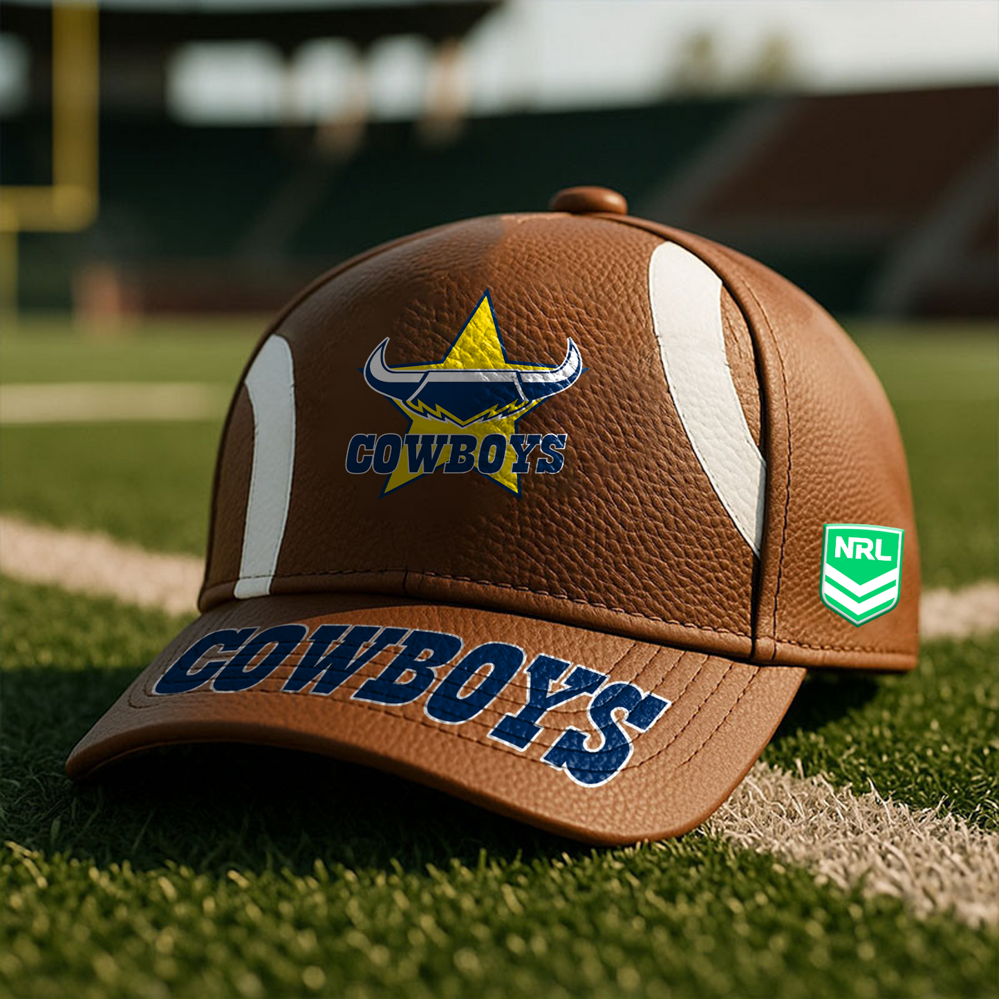 NQL x NRL Football Special Brown Classic Cap DATND TANTD