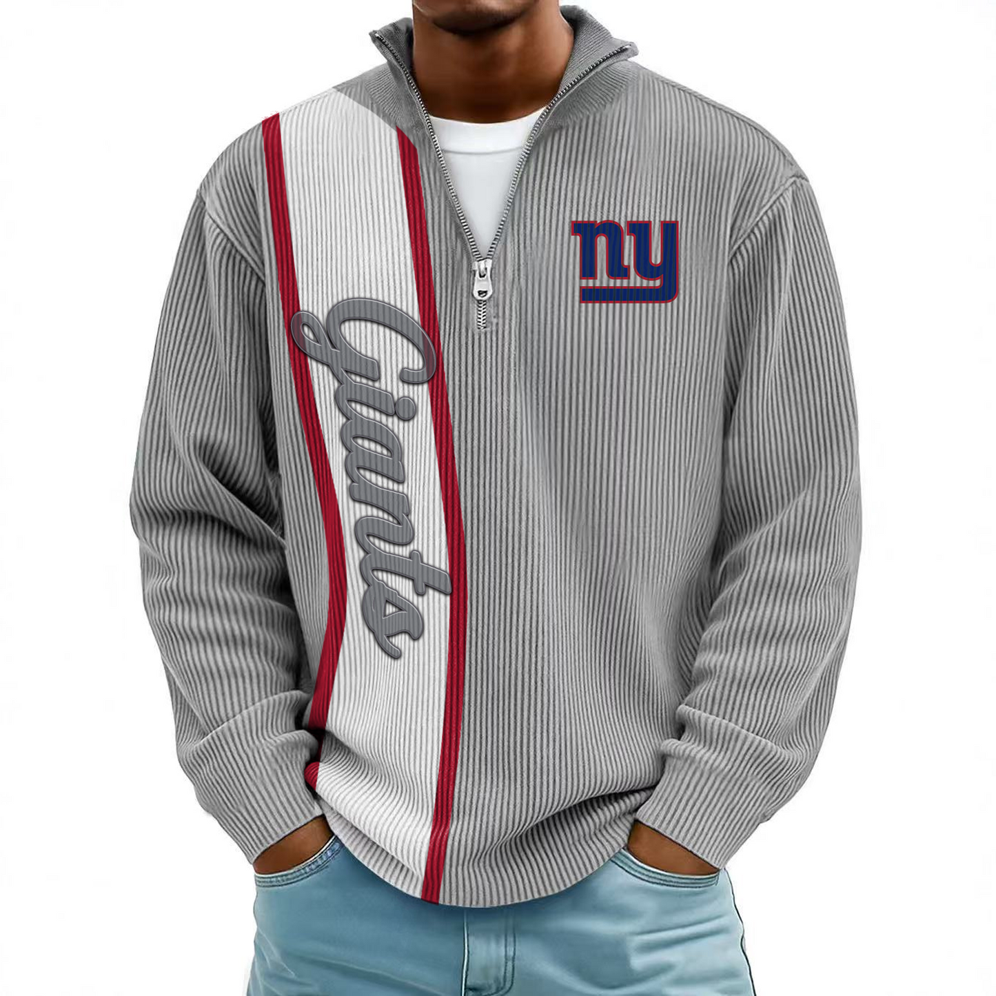 NYG x NFL Mokaloha Men's Waffle Henley Shirts DATND TANTD