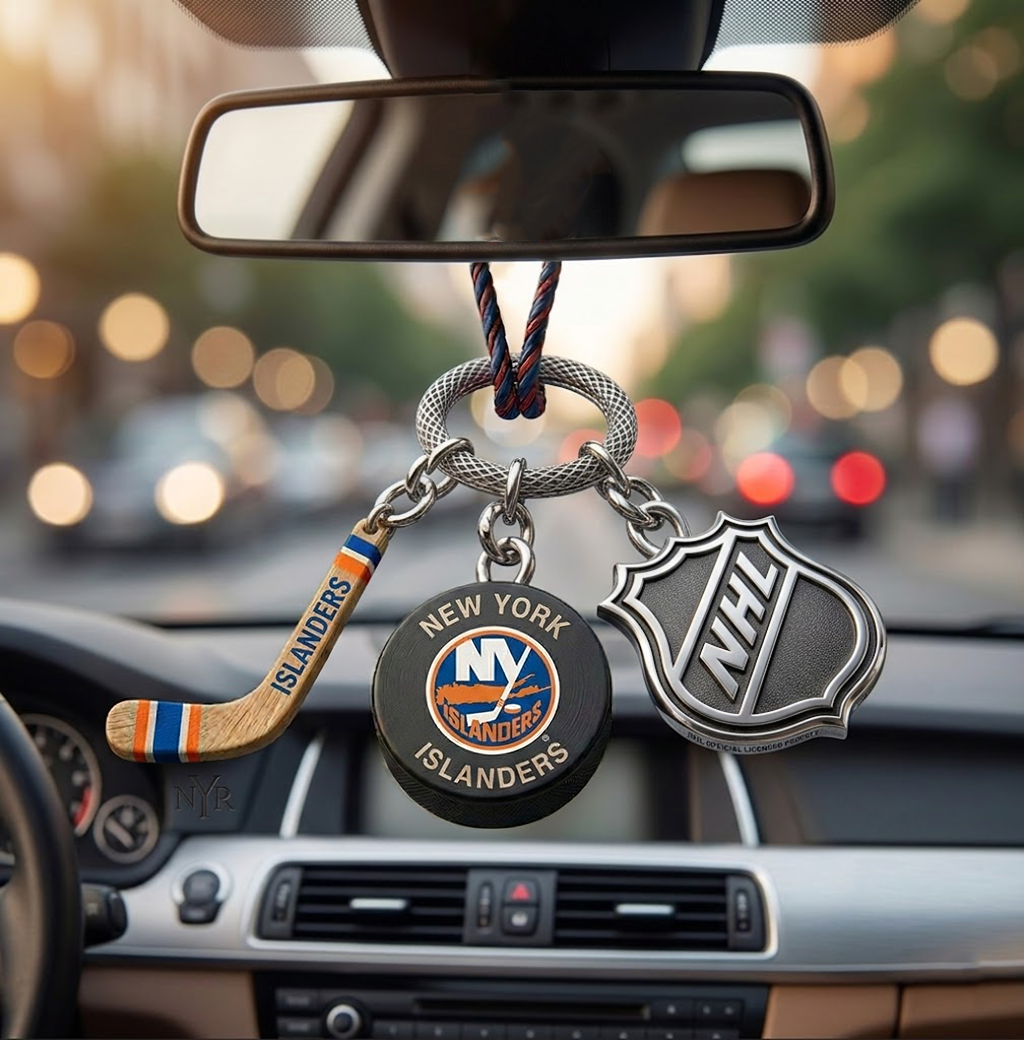 NYI x NHL Custom Hockey Puck Car Charm NAK TTT