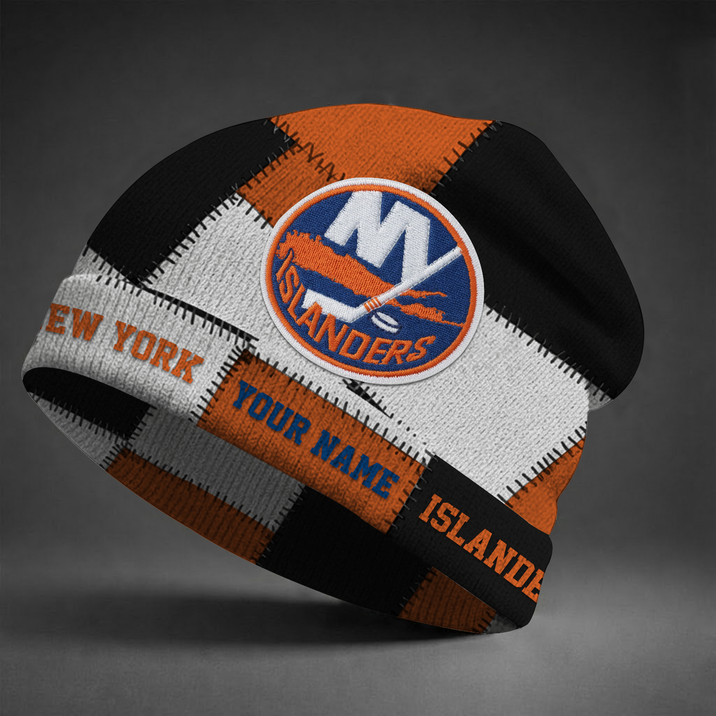 NYI X NHL Custom Name Beanie Hat Gifts For Fans - Limited Edition NAK NHT