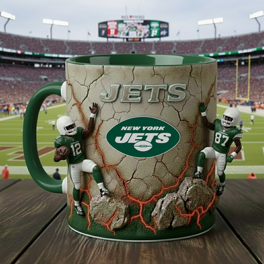 NYJ X NFL Coffee Accent Mug - Personalized Gifts NAK NHT