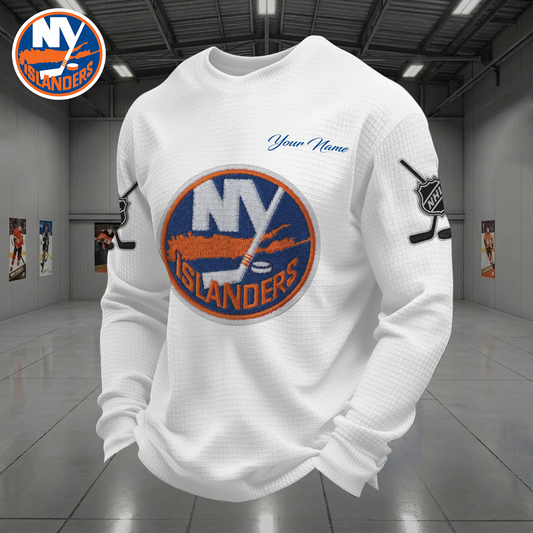 NYL X NHL Men Football Waffle Long Sleeve T-Shirt V1 NAK NHT