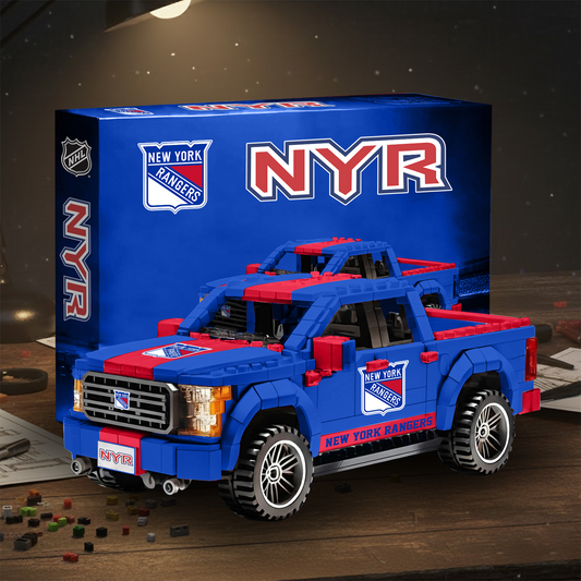 NYR NHL 3D Racing Truck Model Building Block Set V2 NAK NHT